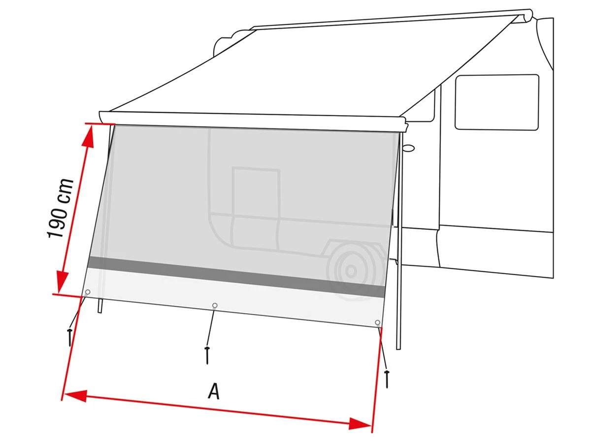 Fiamma Sun View XL Grey Voorwand 435 3 Fiamma Sun View XL Grey Voorwand 435 - Afbeelding 3