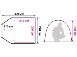 Obelink Shelter 4 CoolDark Koepeltent 11 Obelink Shelter 4 CoolDark Koepeltent -Outdoor Kampeerwinkel obelink shelter 4 cooldark floor plan ecommerce f6e0