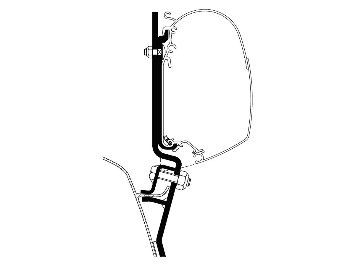 Thule Adapter VW T2 & T3 1 Thule Adapter VW T2 & T3